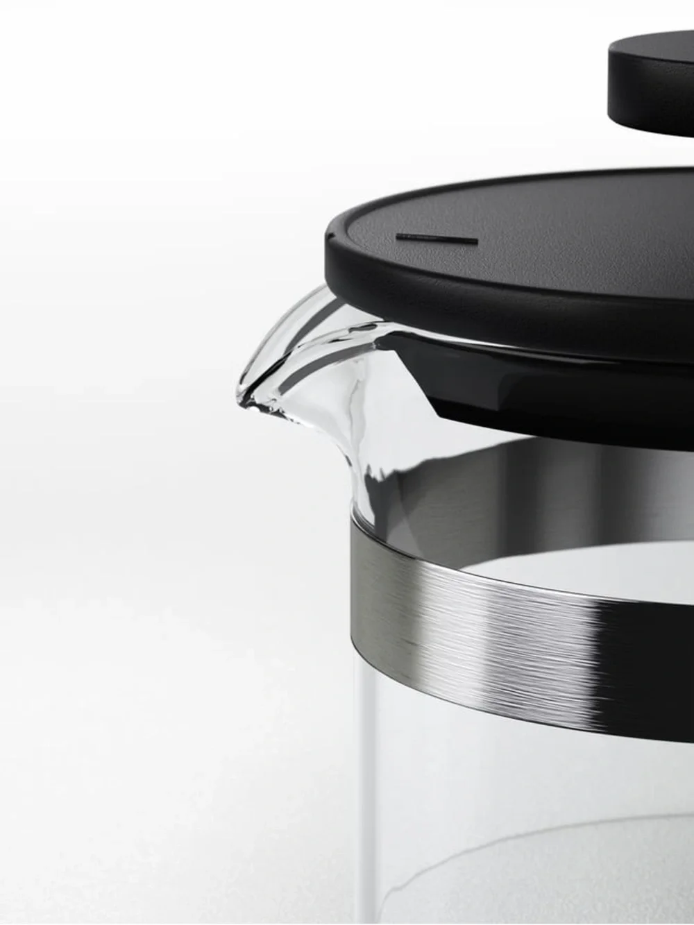 IKEA Black French Press Coffee Maker - Classic Glass Press